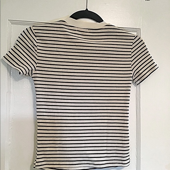 NWT Rib-Knit Striped T-Shirt - Picture 5 of 7